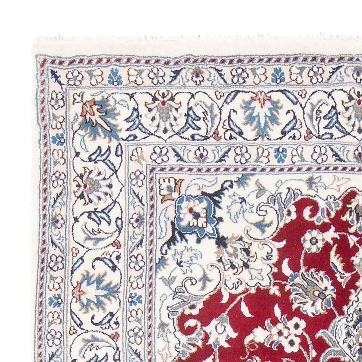 Perserteppich - Nain - Royal - 197 x 142 cm - rot
