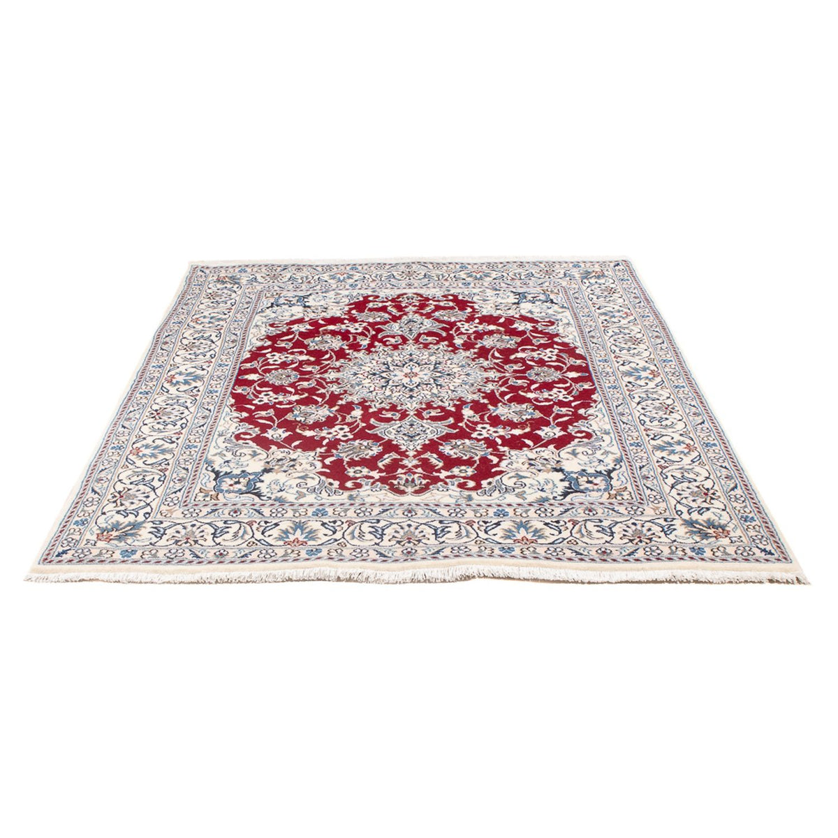 Perserteppich - Nain - Royal - 197 x 142 cm - rot