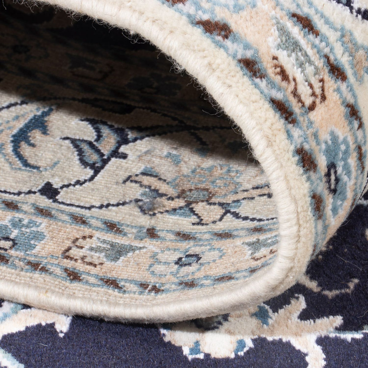 Perserteppich - Nain - Royal - 209 x 149 cm - dunkelblau