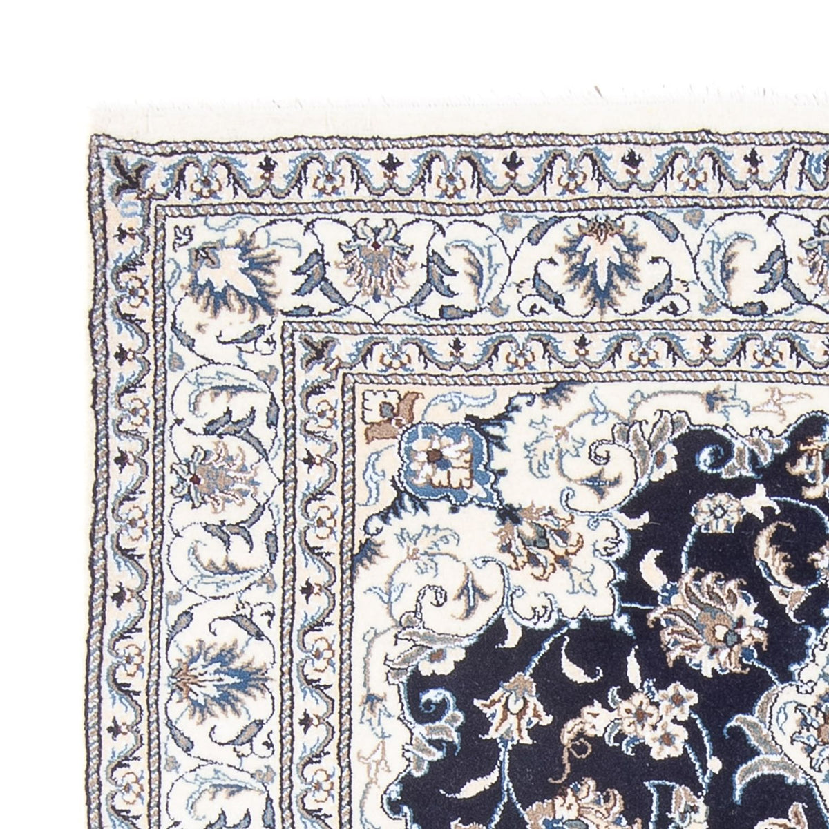 Perserteppich - Nain - Royal - 197 x 151 cm - dunkelblau