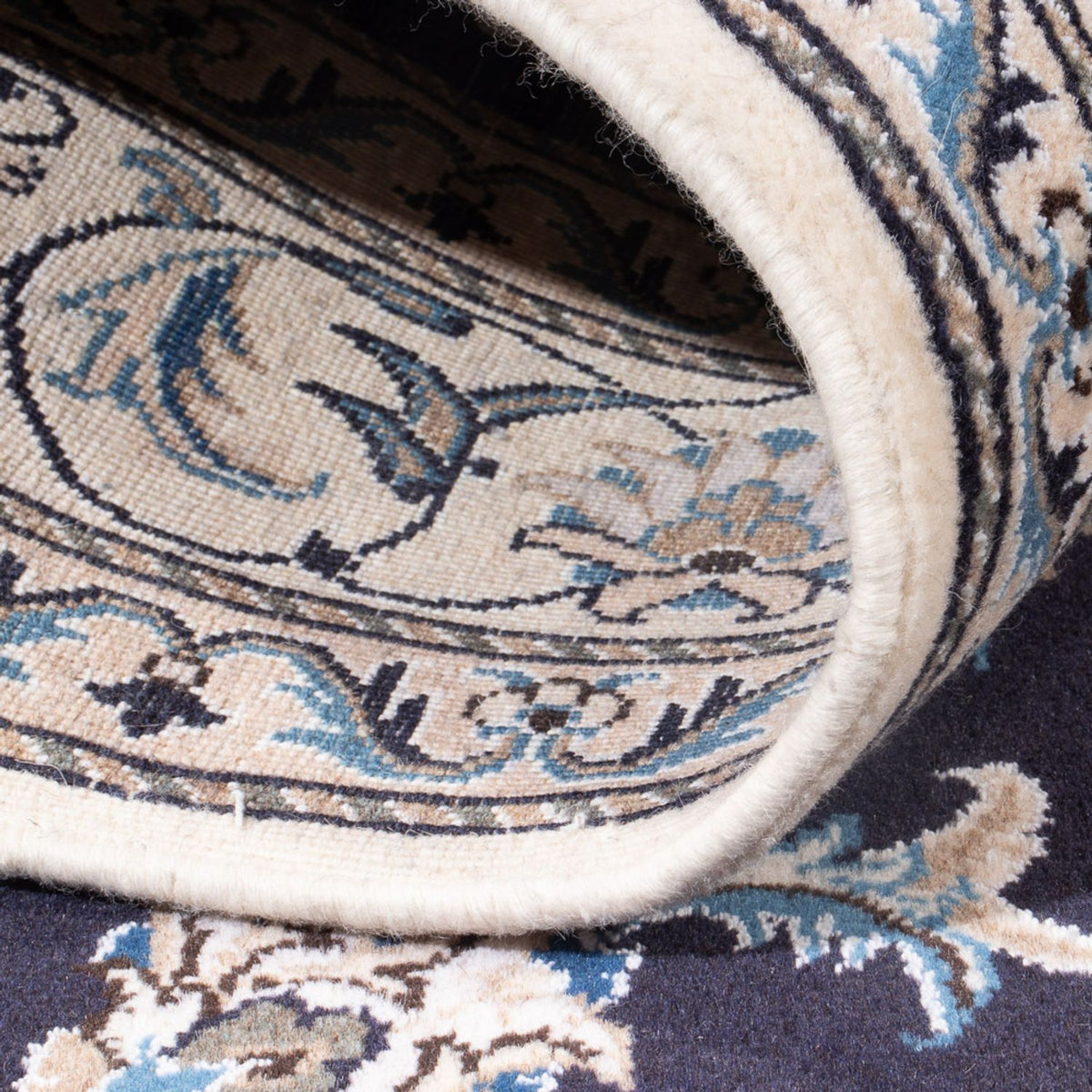 Perserteppich - Nain - Royal - 212 x 146 cm - dunkelblau