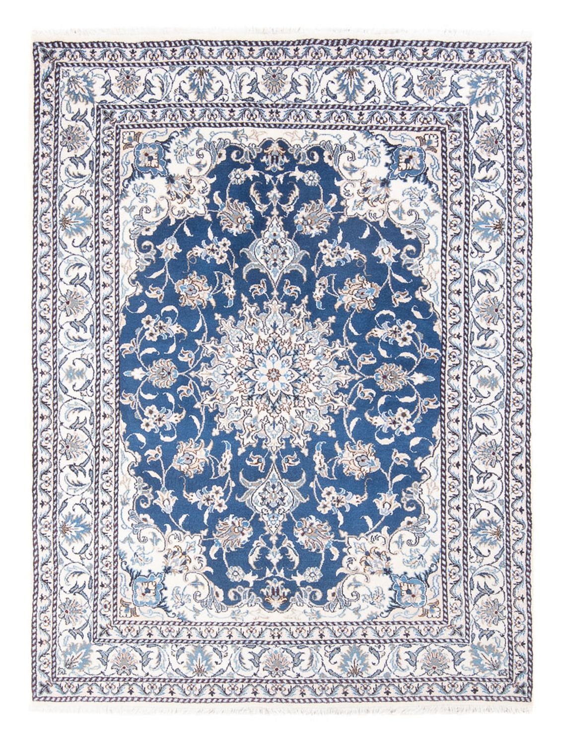 Perserteppich - Nain - Royal - 205 x 149 cm - dunkelblau
