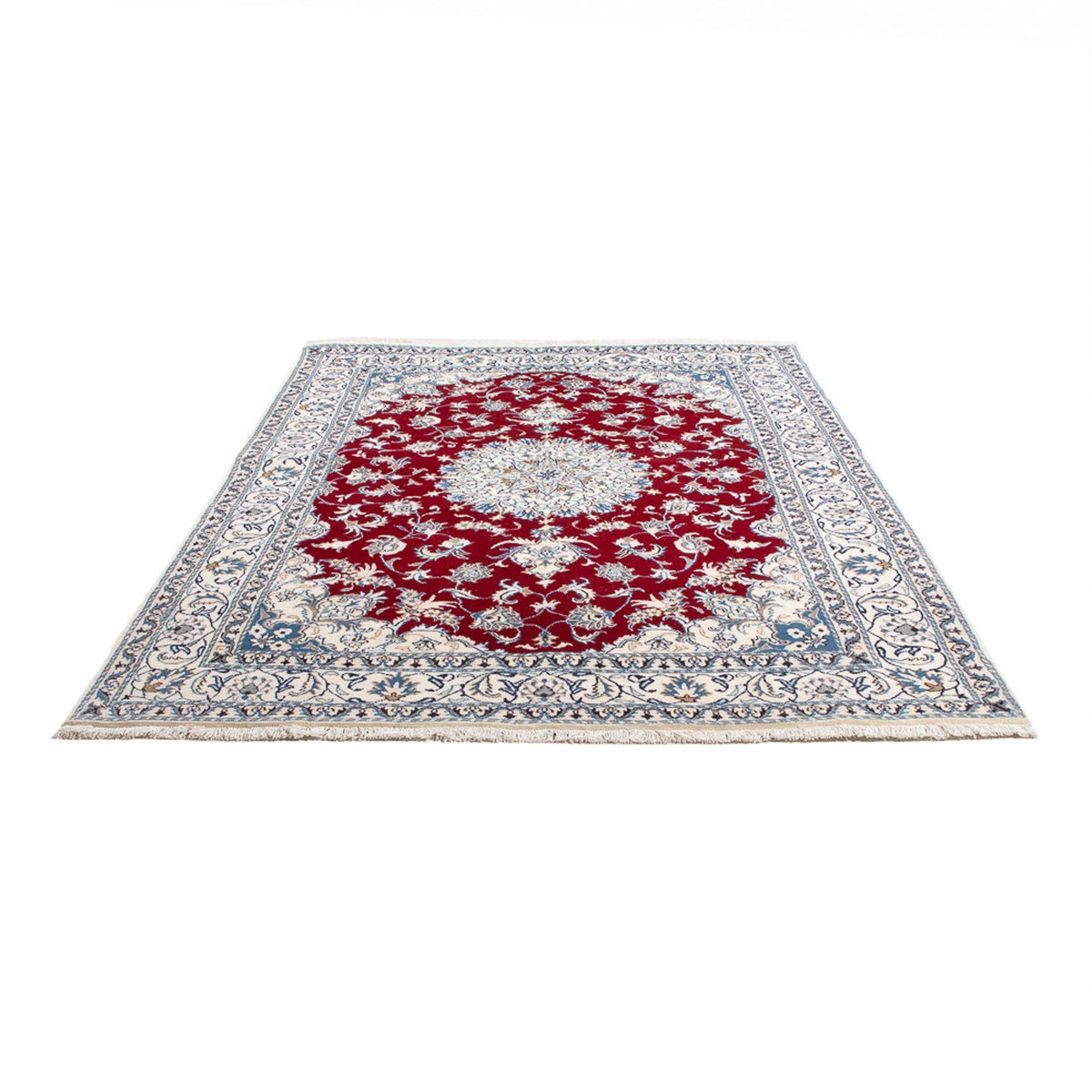 Perserteppich - Nain - 234 x 165 cm - rot