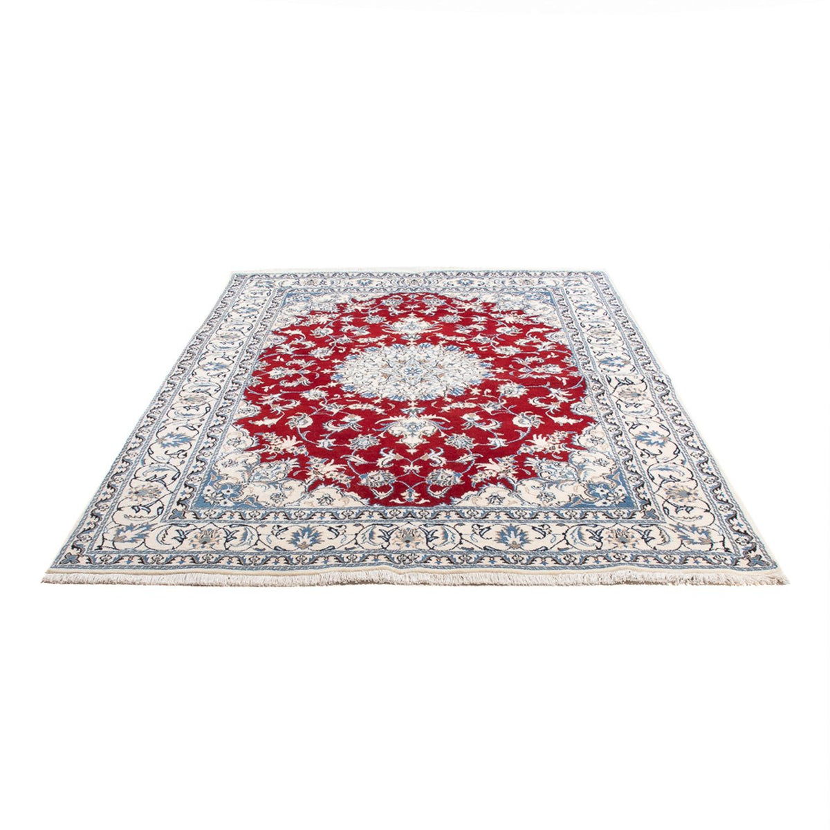Perserteppich - Nain - 234 x 161 cm - rot