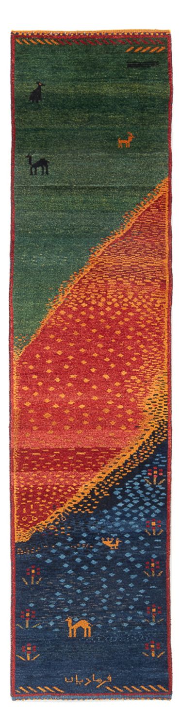 Gabbeh Persisch Teppich 68x285cm - Perserteppich Wollteppich