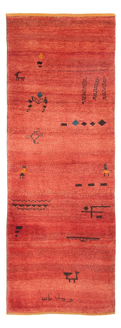 Gabbeh Persisch Teppich 83x225cm - Perserteppich Wollteppich