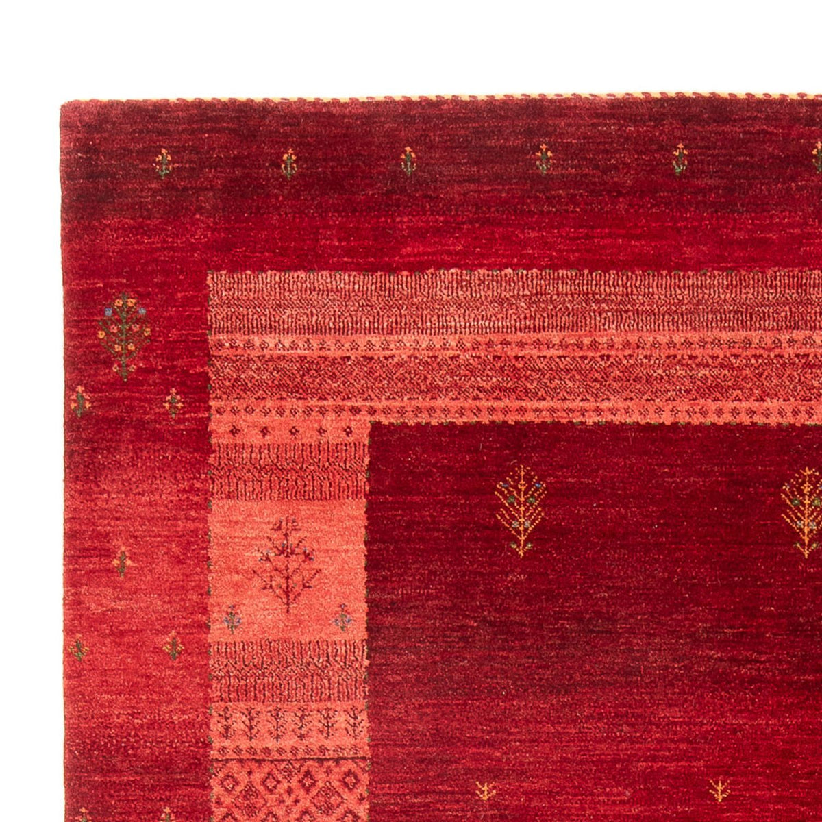 Gabbeh Teppich - Loribaft Perser - 257 x 173 cm - rot