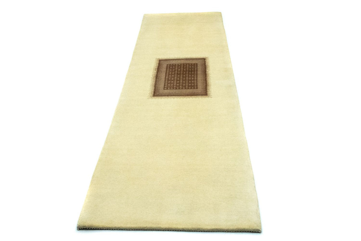 Gabbeh Teppich - Loribaft Perser 271 x 70 cm - beige