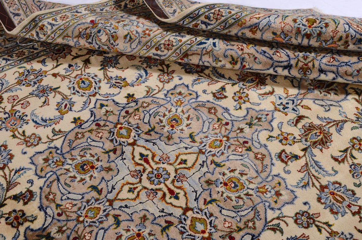 Perserteppich - Keshan 342 x 243 cm - beige