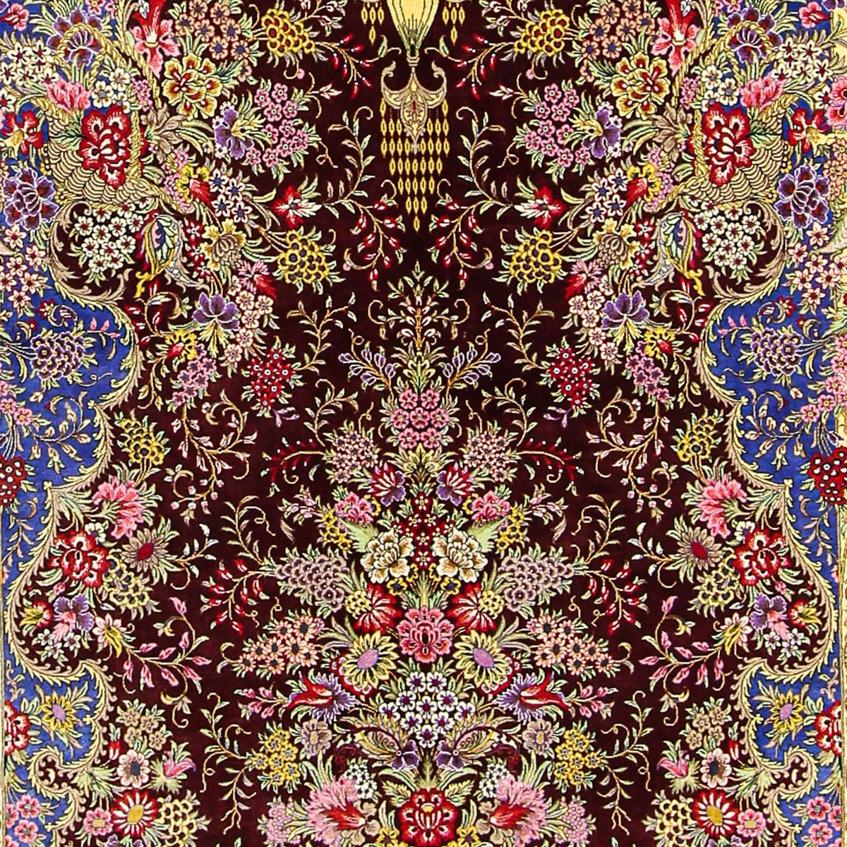 Seidenteppich - Ghom Seide - Premium 197 x 128 cm Teppichbrücke