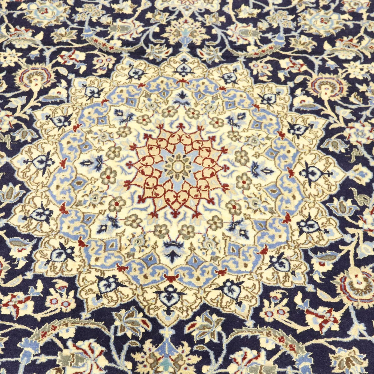 Perserteppich - Nain - Royal - 296 x 203 cm - dunkelblau