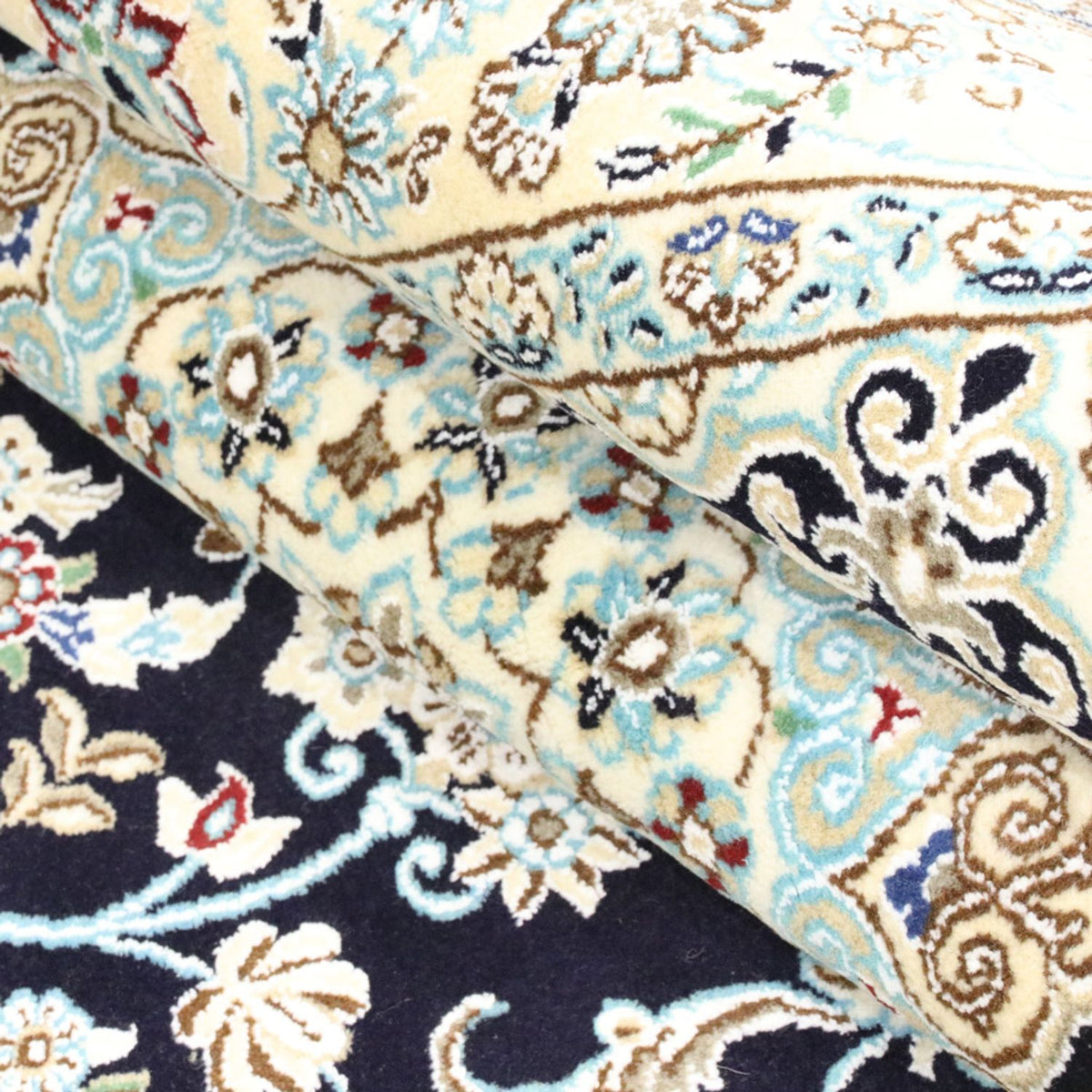 Perserteppich - Nain - Royal - 206 x 147 cm - weinrot