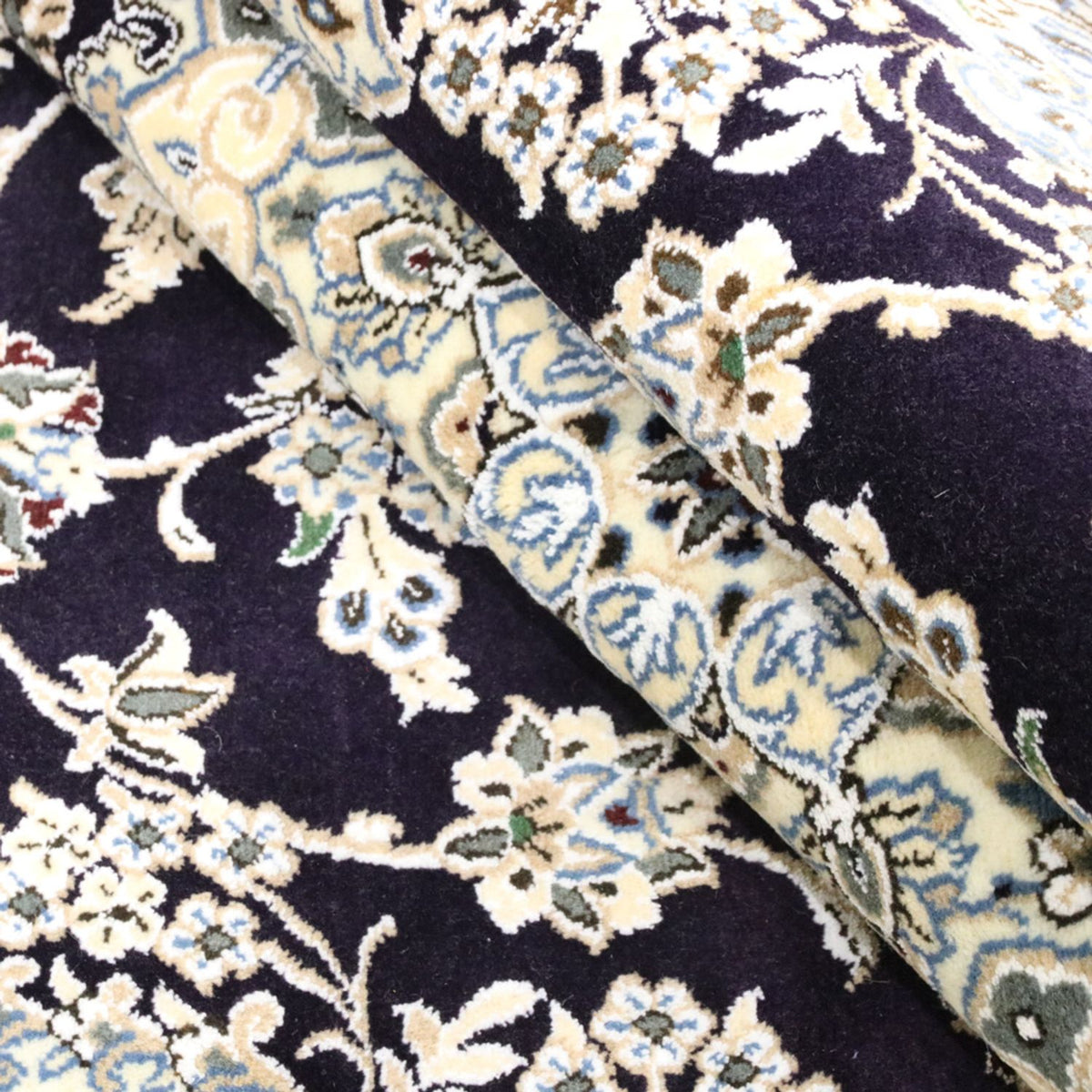 Perserteppich - Nain - Royal - 246 x 154 cm - dunkelblau