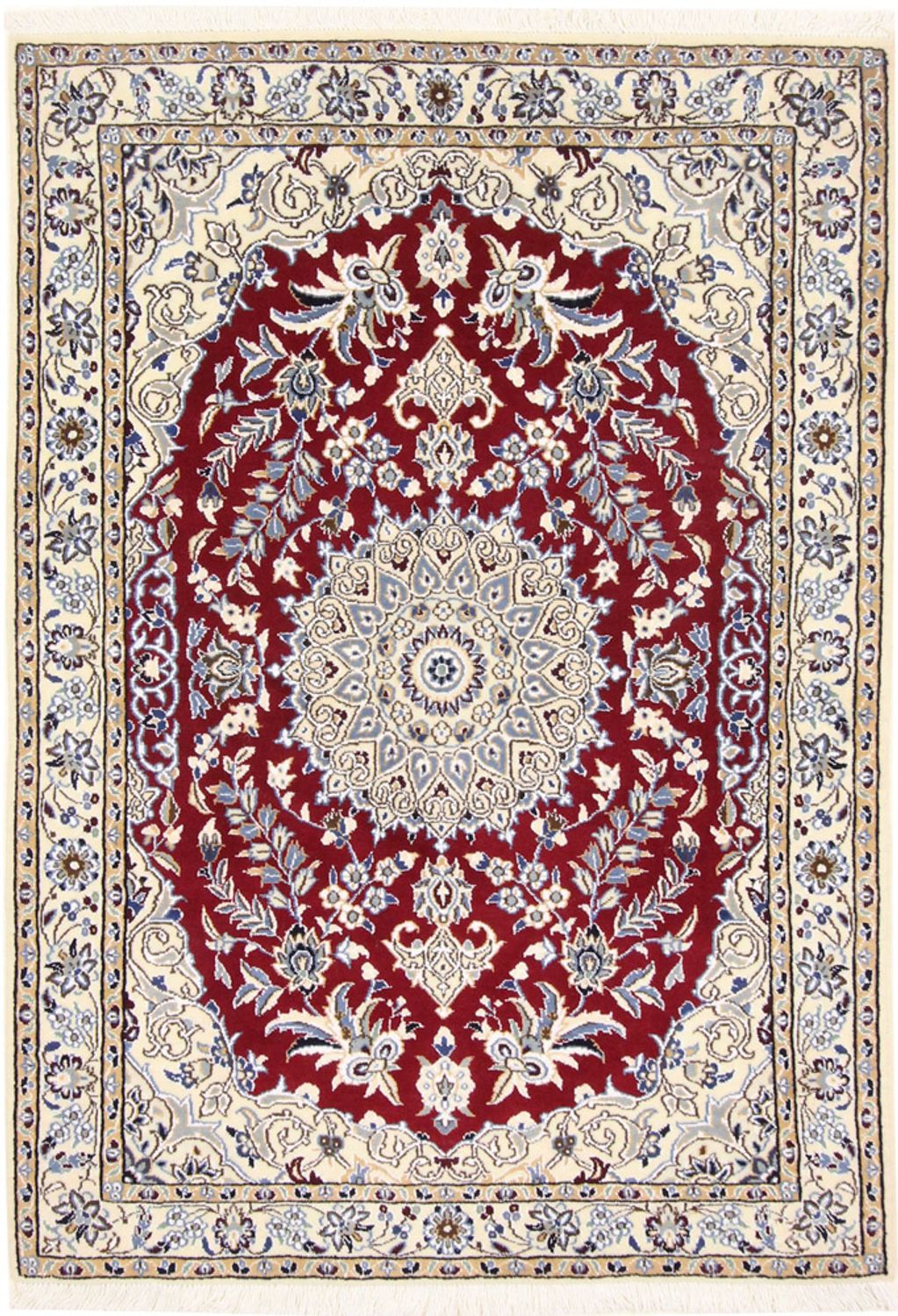 Perserteppich - Nain - Royal - 142 x 95 cm - rot