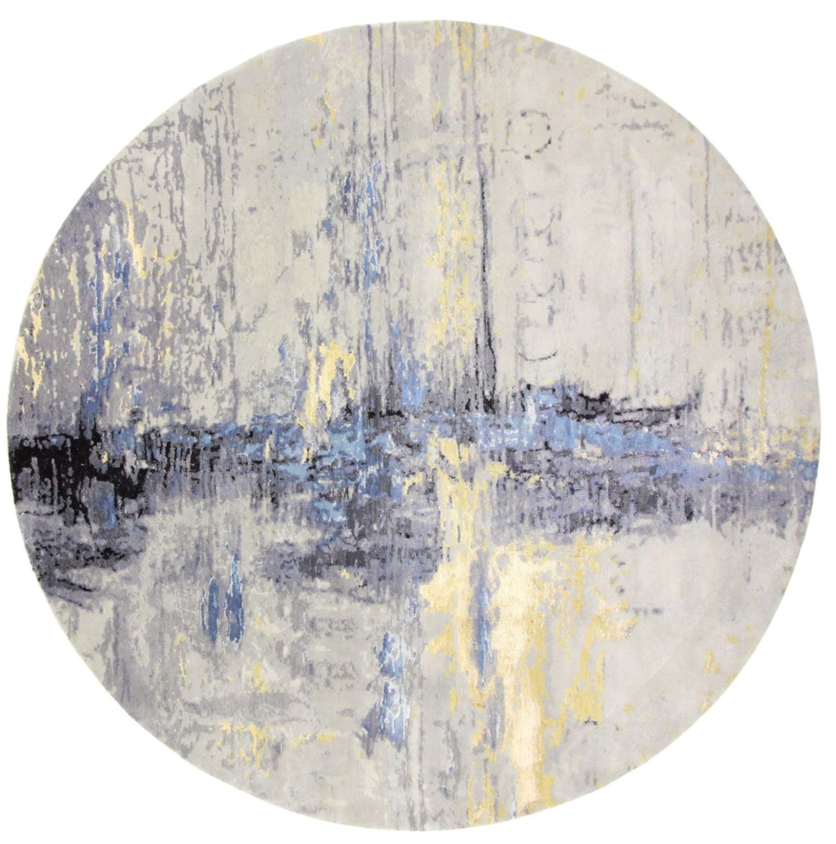 Designer Teppich rund - 249 x 249 cm - mehrfarbig