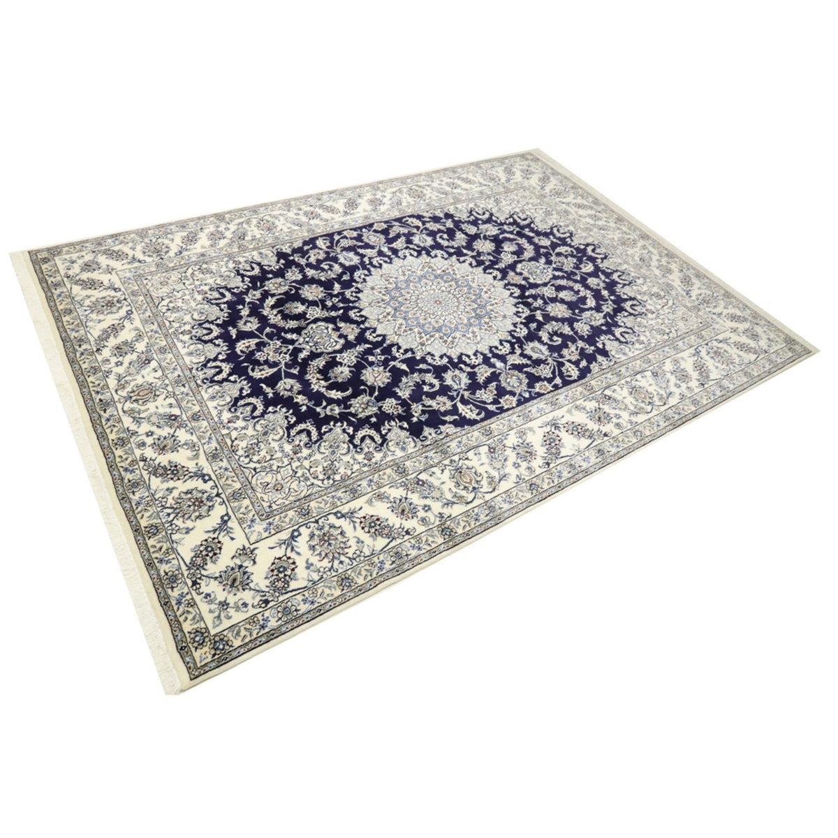 Perserteppich - Nain - 344 x 246 cm - dunkelblau