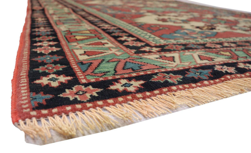 Afghan Teppich 145 x 135 cm - rot