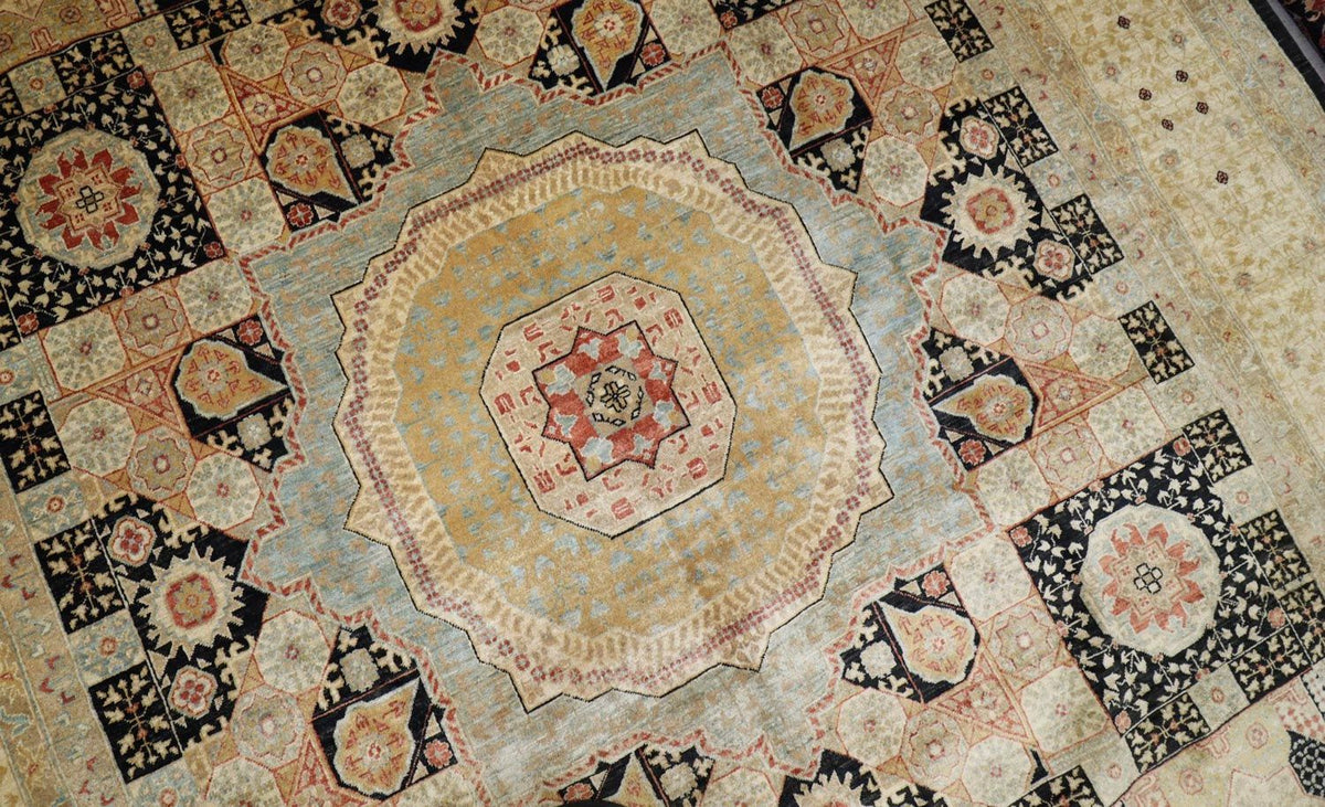 Ziegler Teppich 424 x 313 cm - dunkelblau
