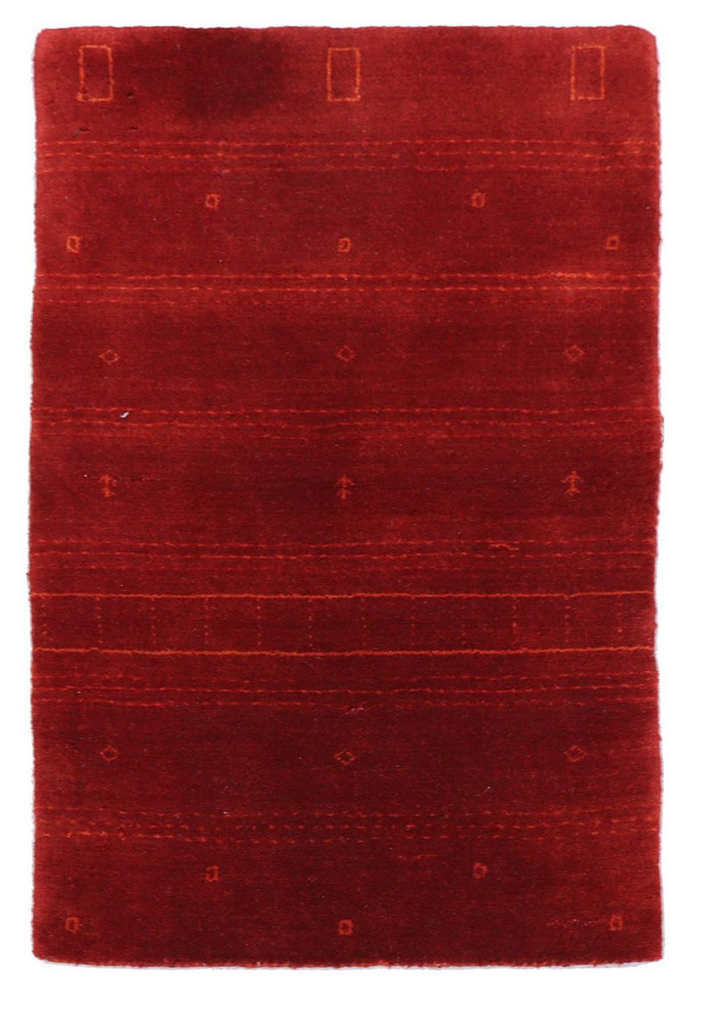 Gabbeh Teppich - Perser 90 x 60 cm - rot
