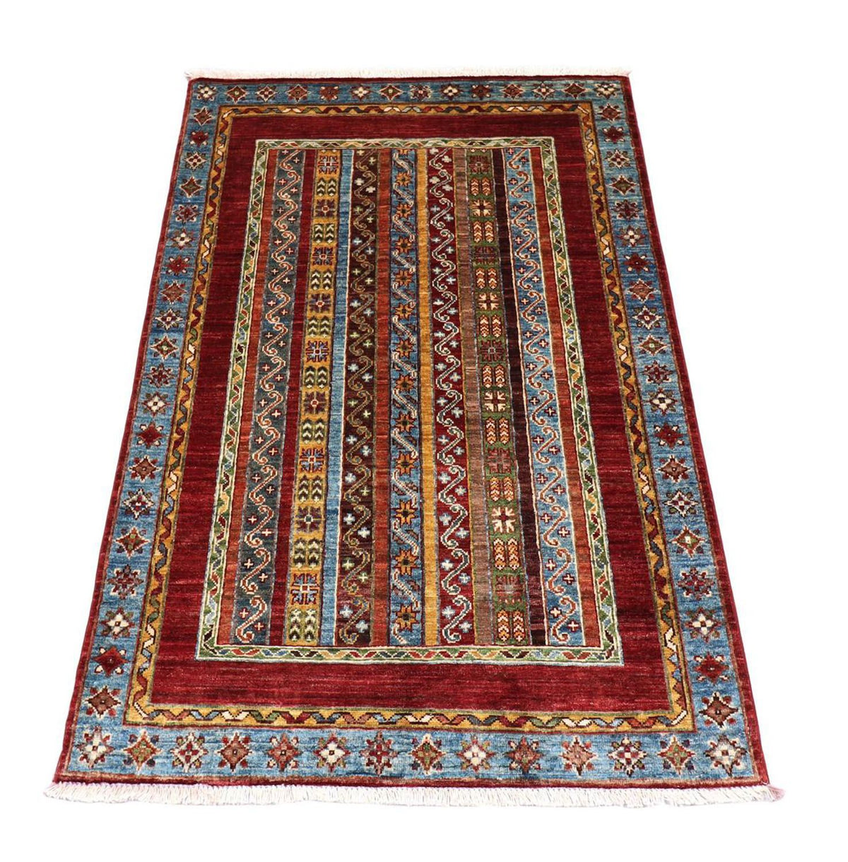 Ziegler Teppich 156 x 102 cm - dunkelrot