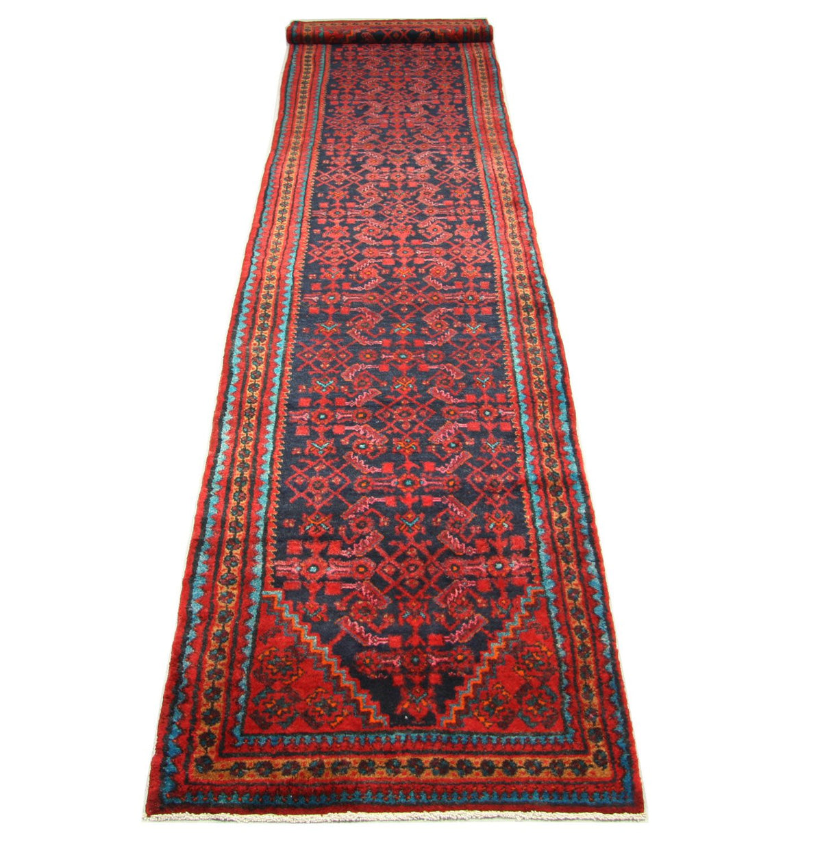 Perserteppich - Nomadic 497 x 107 cm - blau