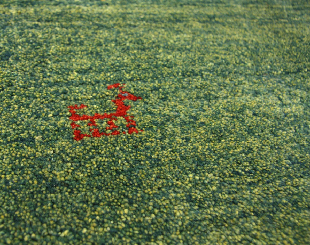 Gabbeh Teppich - Perser 233 x 84 cm - grün