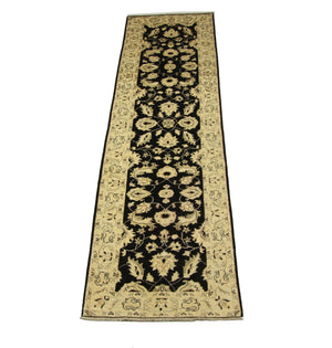 Ziegler Teppich 289 x 78 cm - blau