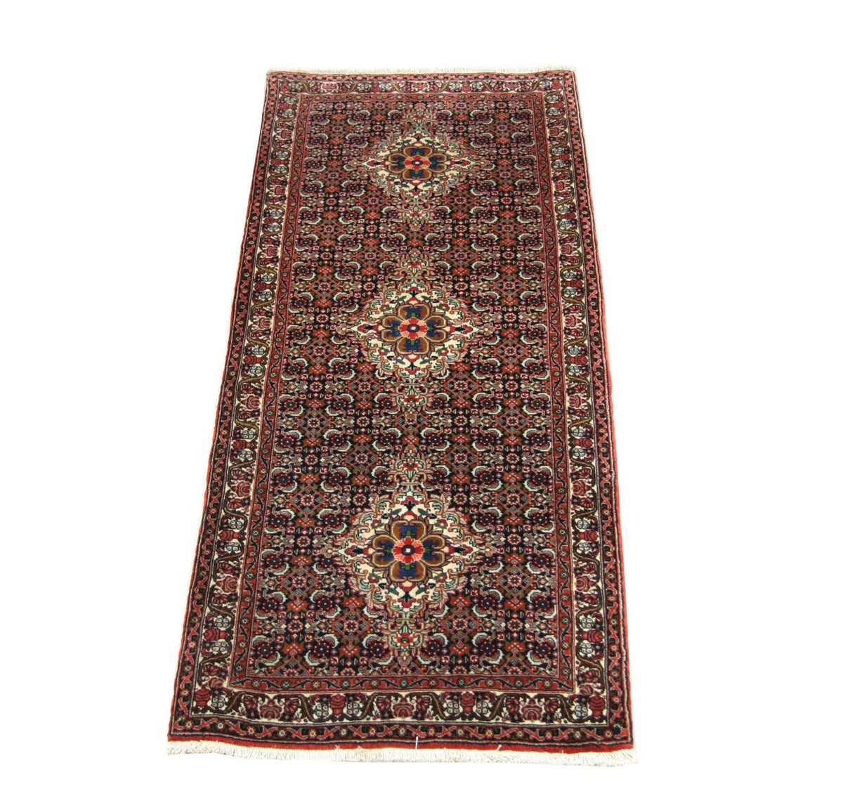 Perserteppich - Bidjar 202 x 75 cm - blau