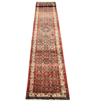 Perserteppich - Nomadic 470 x 85 cm - grau