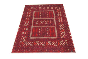 Afghan Teppich 250 x 170 cm - rot