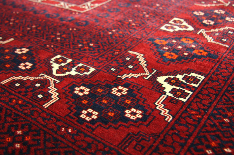 Afghan Teppich 230 x 177 cm - rot