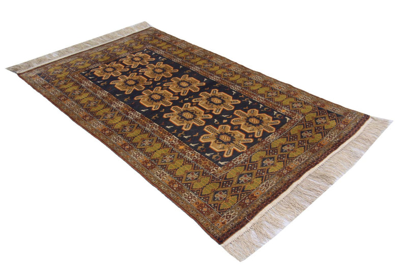 Afghan Teppich 175 x 108 cm - blau