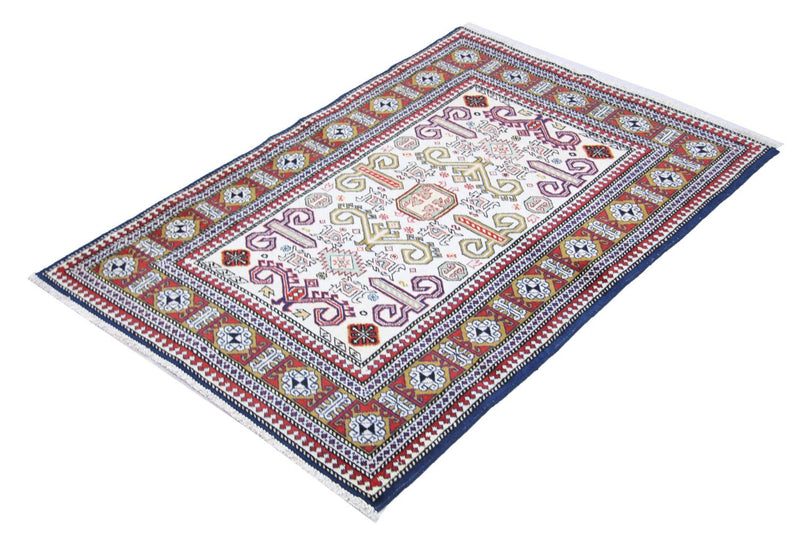 Ziegler Teppich - Kazak 127 x 85 cm - blau