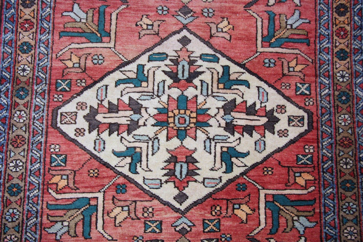 Perserteppich - Nomadic 340 x 102 cm - rot