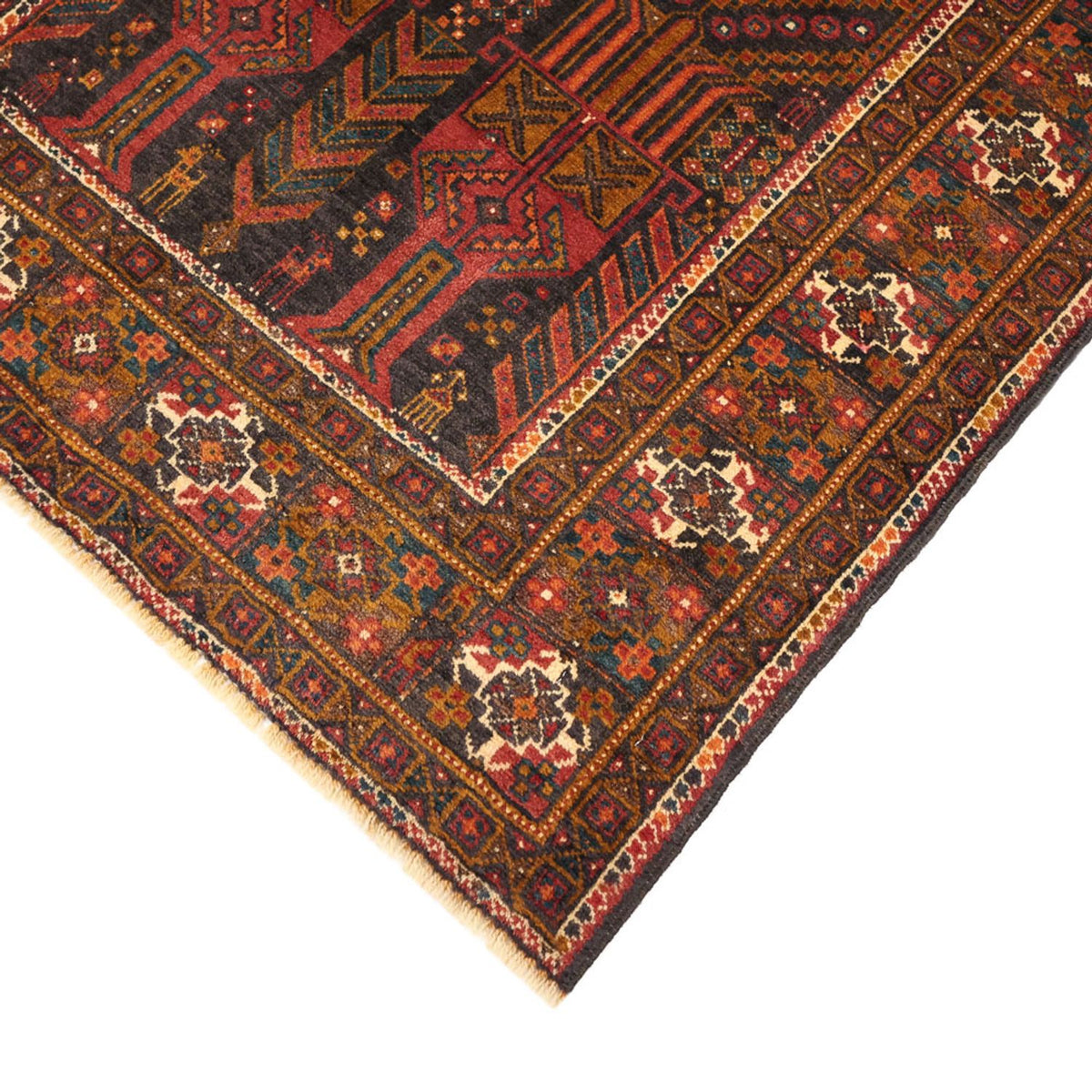 Läufer Belutsch - 292 x 103 cm - dunkelrot
