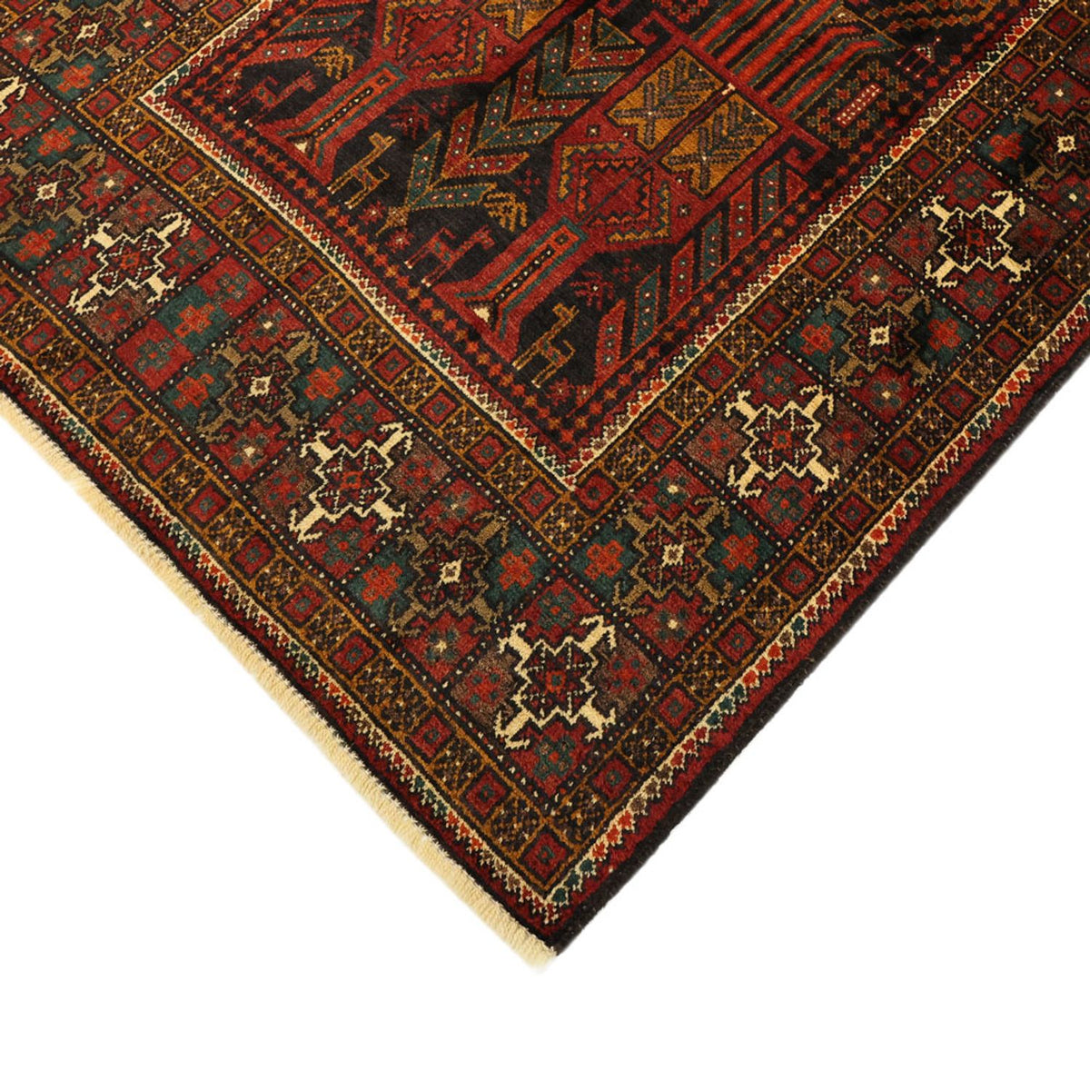 Läufer Belutsch - 297 x 107 cm - dunkelrot