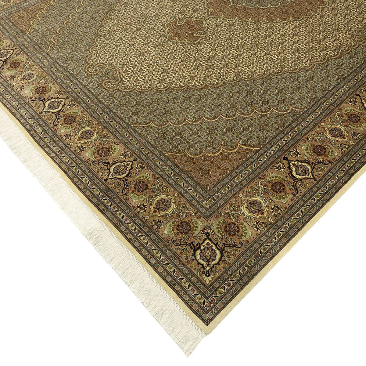Perserteppich - Täbriz - Royal - Royal - 302 x 200 cm - dunkelbeige