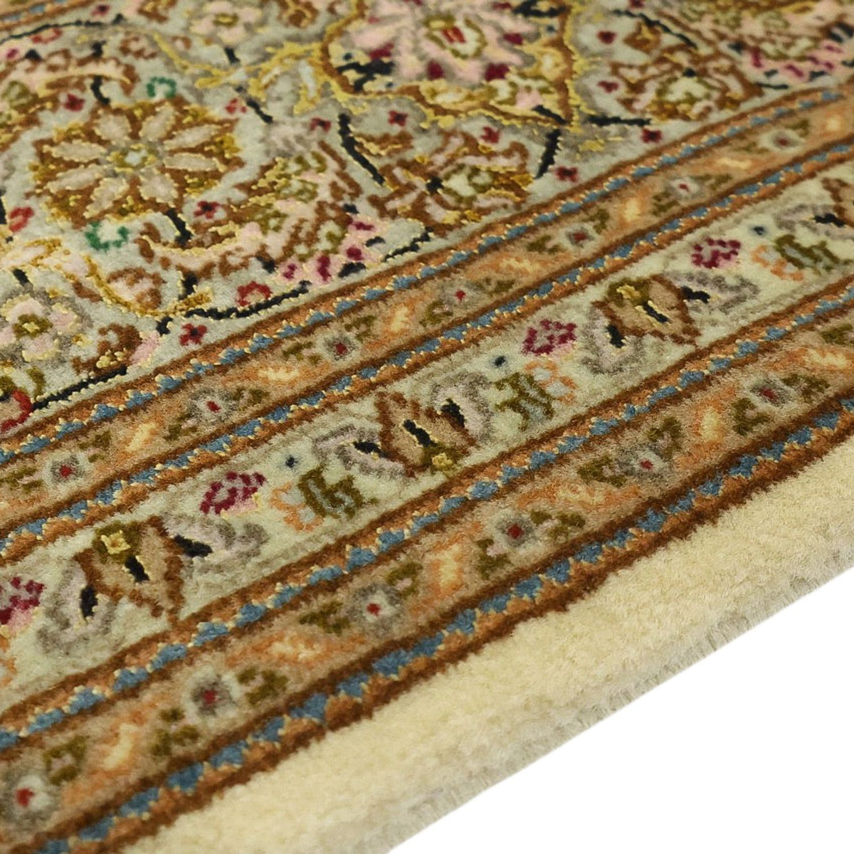 Perserteppich - Täbriz - Royal - Royal - 207 x 151 cm - dunkelbeige