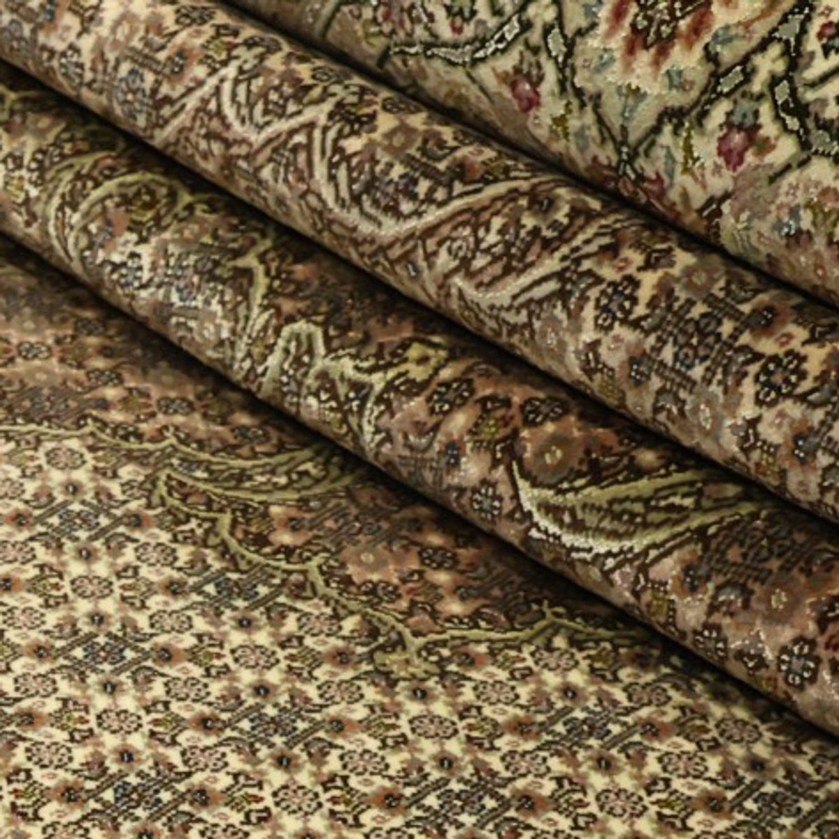 Perserteppich - Täbriz - Royal - Royal - 303 x 203 cm - dunkelbeige