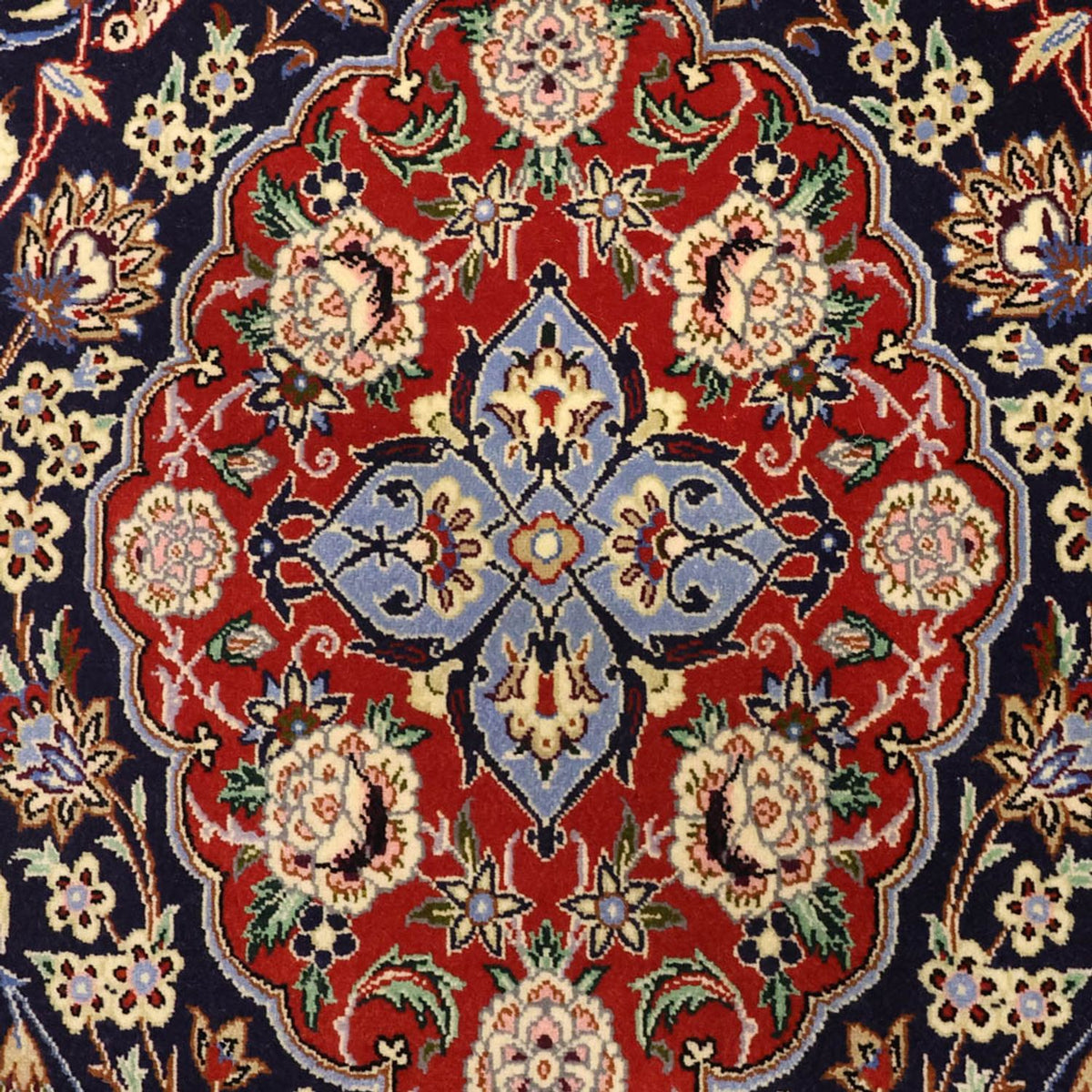 Orientteppich - Isfahan - Seidenkette - 166 x 114 cm - dunkelblau
