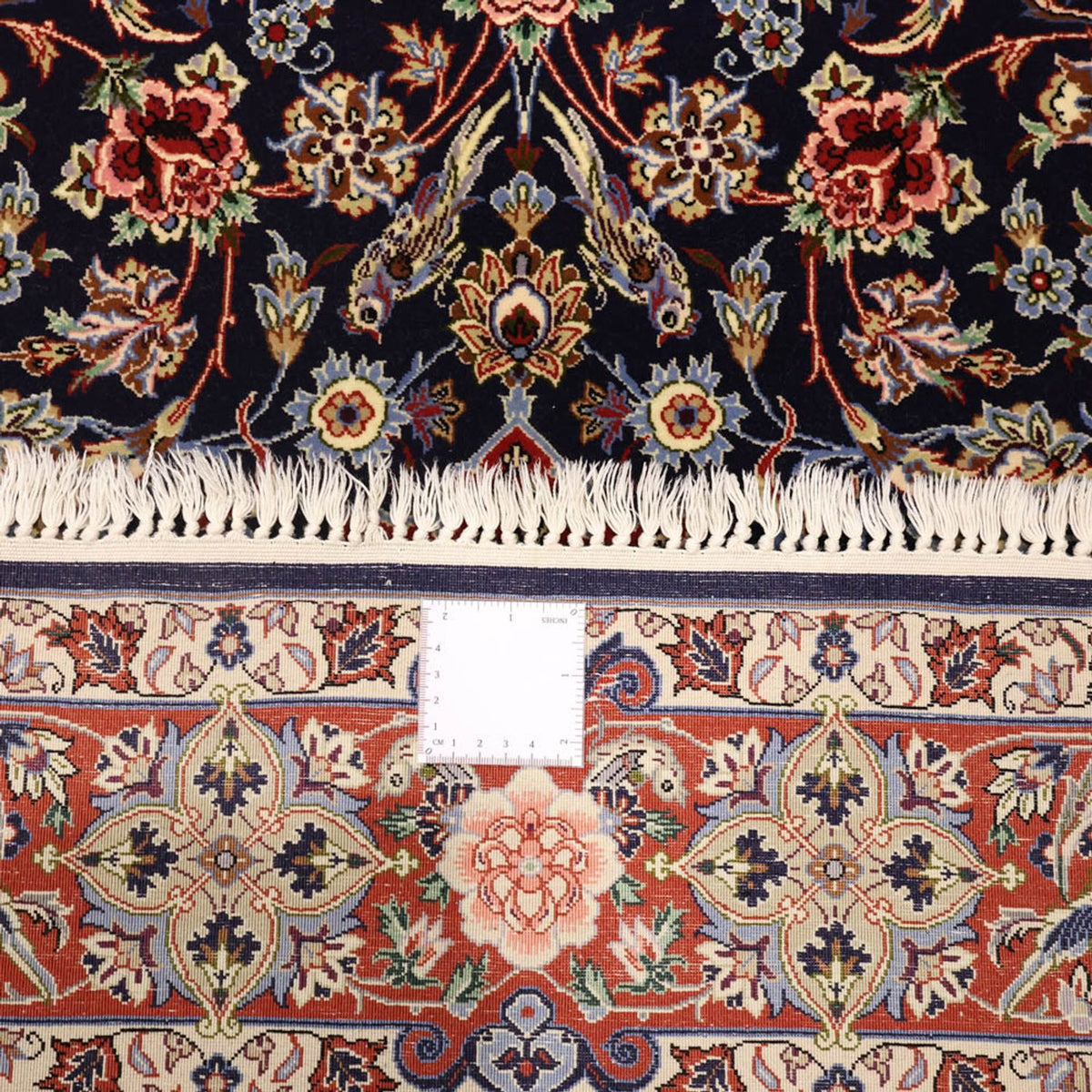 Orientteppich - Isfahan - Seidenkette - 166 x 114 cm - dunkelblau