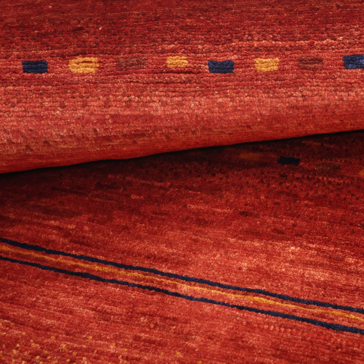 Gabbeh Teppich - Kaschkuli Perser quadratisch - 112 x 102 cm - mehrfarbig