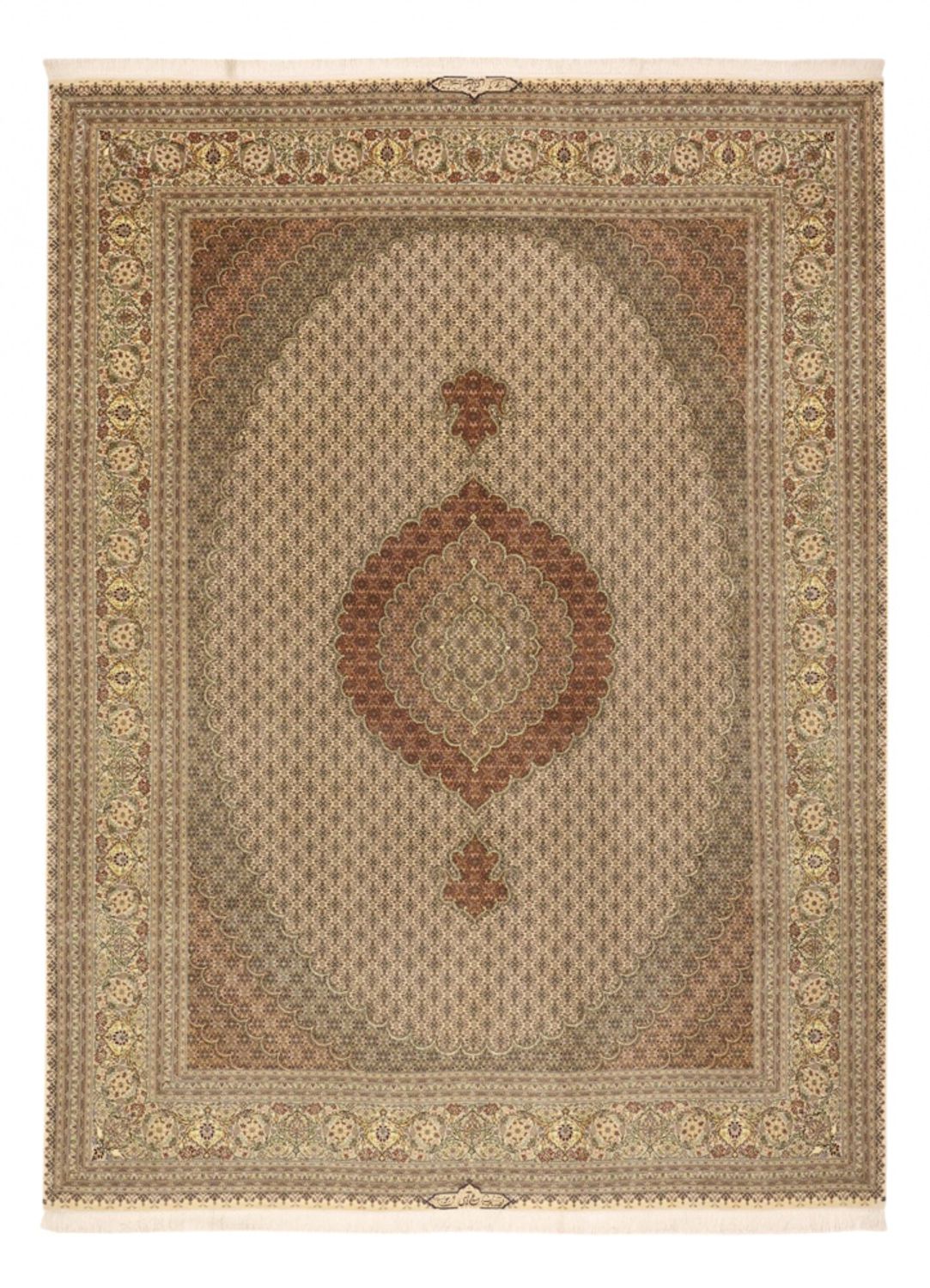 Perserteppich - Täbriz - Royal - Royal - 336 x 252 cm - taupe