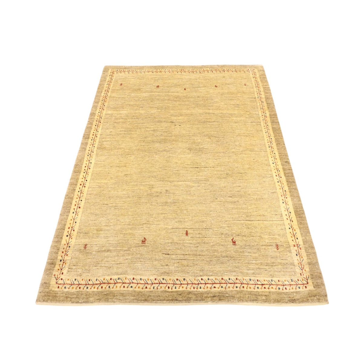 Gabbeh Teppich - Kaschkuli Perser - 158 x 112 cm - hellbeige