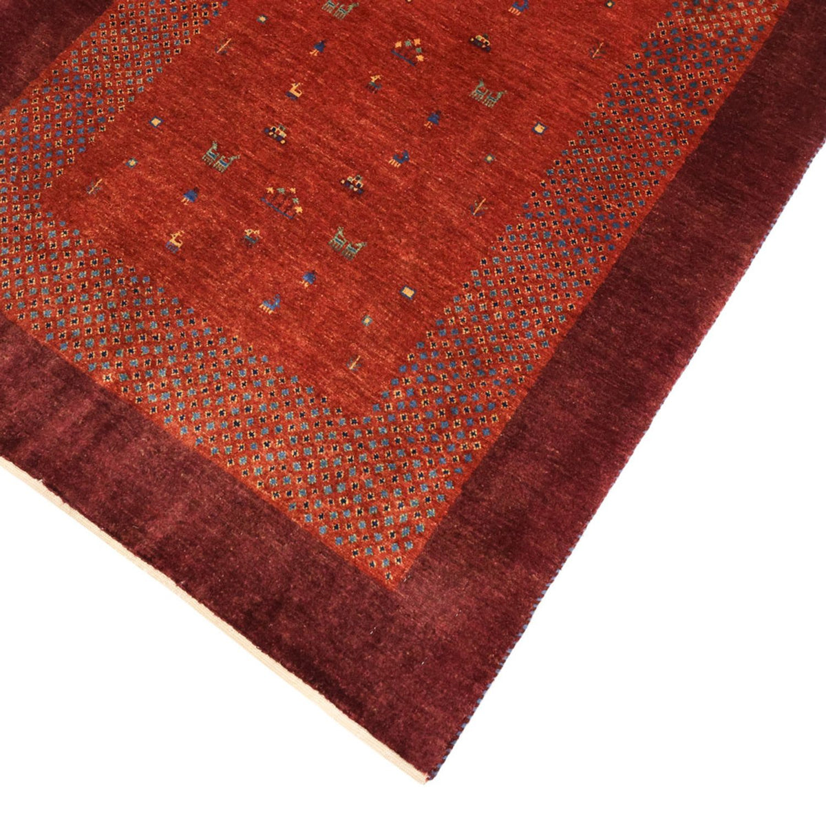Gabbeh Teppich - Kaschkuli Perser - 157 x 104 cm - rot