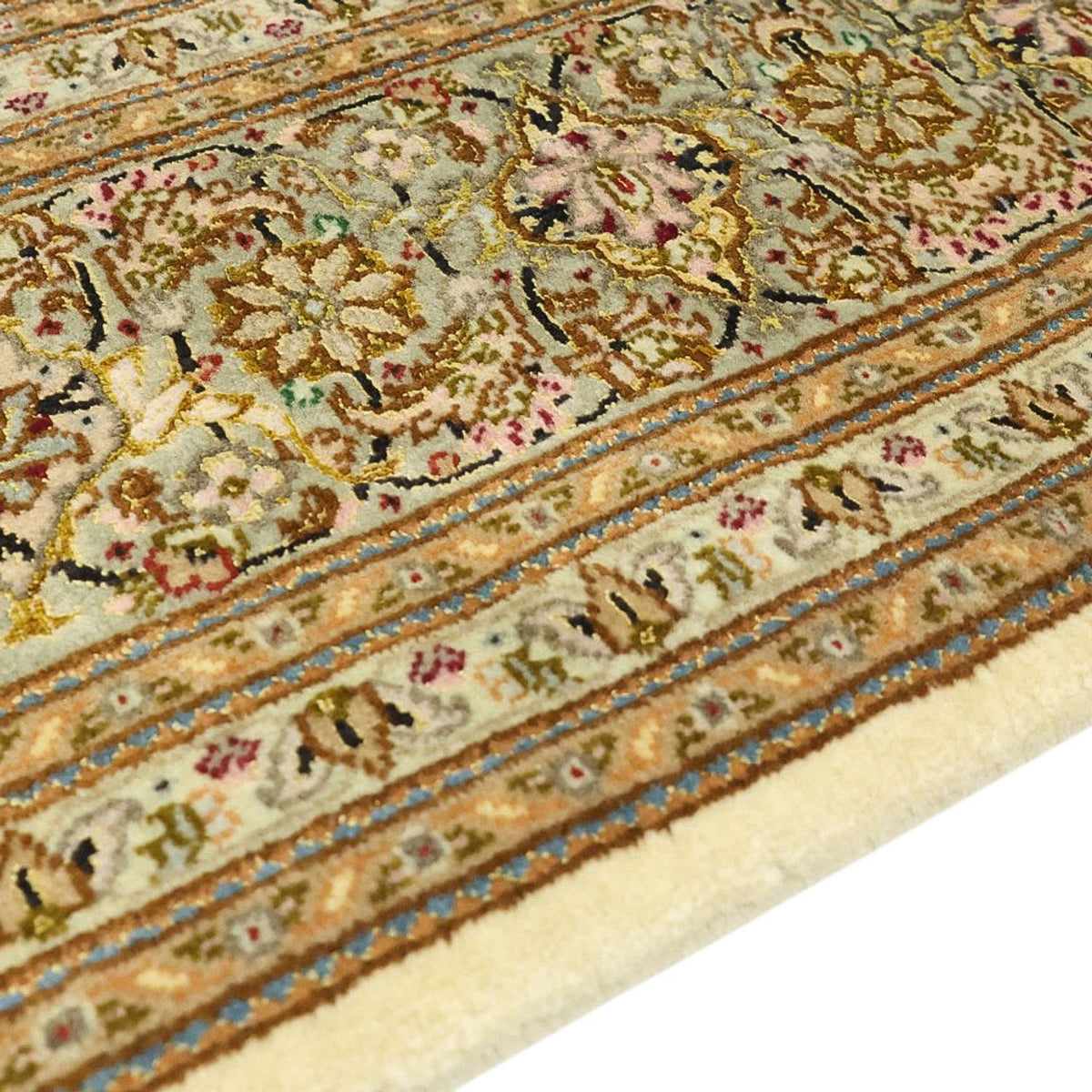 Perserteppich - Täbriz - Royal - 208 x 149 cm - dunkelbeige