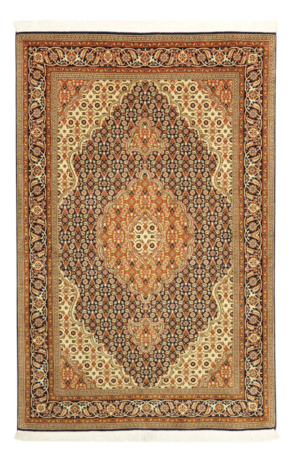 Perserteppich - Täbriz - Royal - Royal - 153 x 101 cm - dunkelbeige