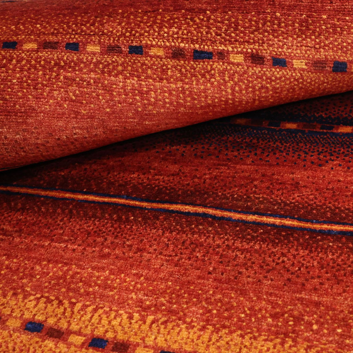 Gabbeh Teppich - Kaschkuli Perser quadratisch - 119 x 101 cm - mehrfarbig