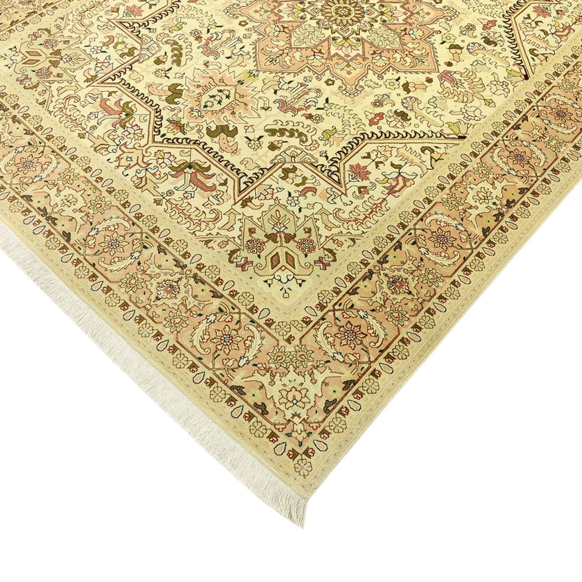 Perserteppich - Täbriz - Royal - 203 x 147 cm - beige