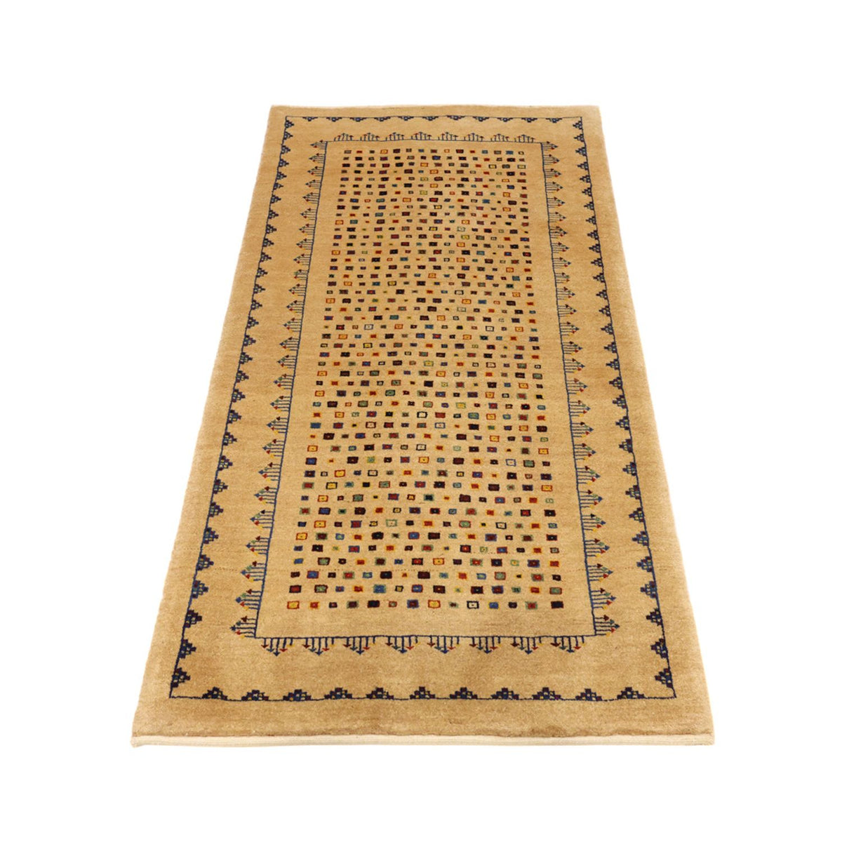 Gabbeh Teppich - Loribaft Perser - 164 x 79 cm - gold
